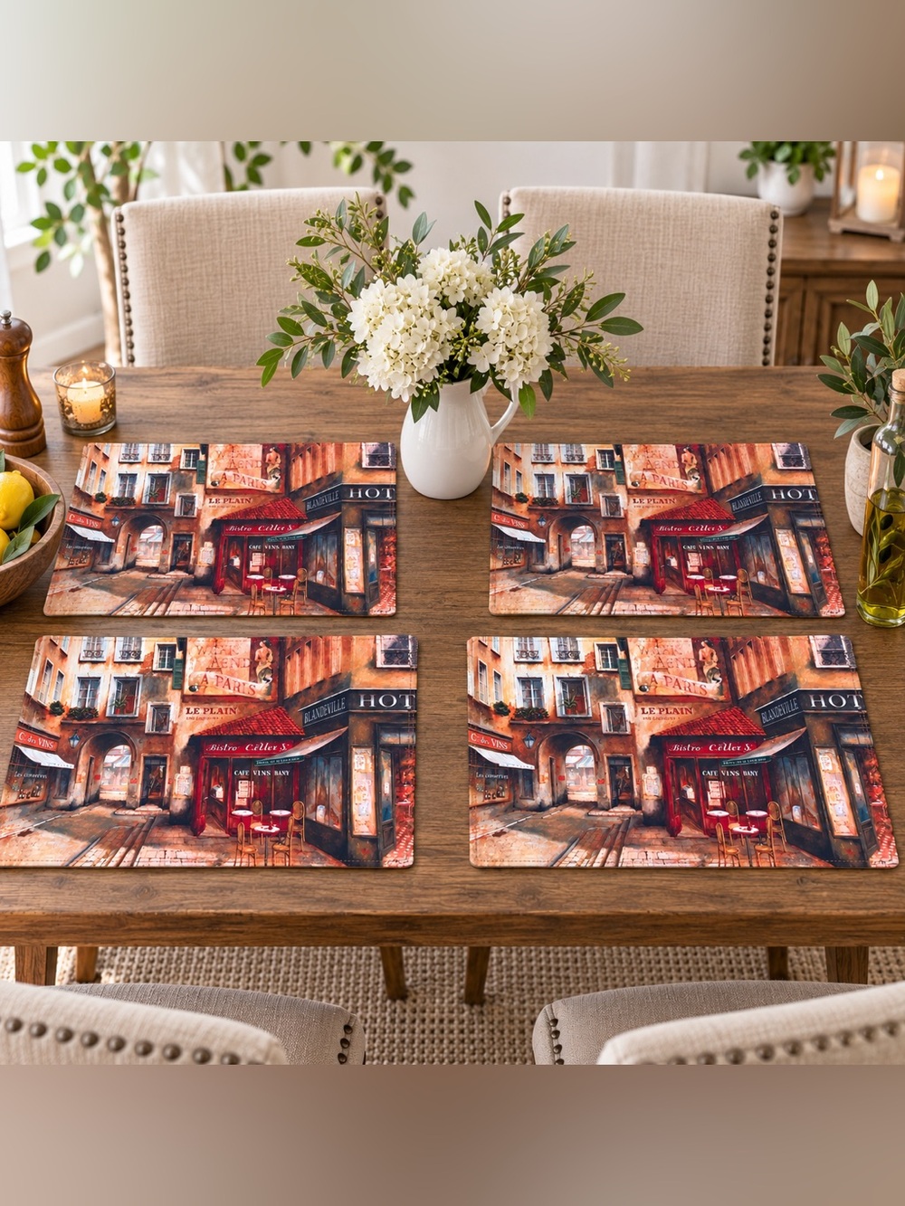 Paris Bistro Place Mats set of 4